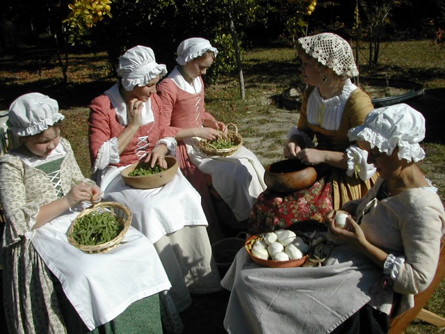 Colonial Ladies Food Preparation.JPG